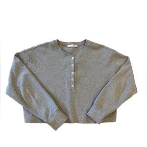 Aritzia Ribbed Long sleeve Henley